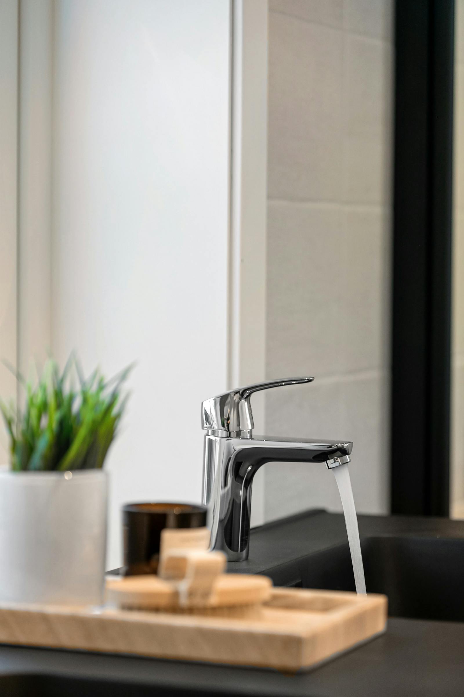 best water softener for well water with clear running tap flow